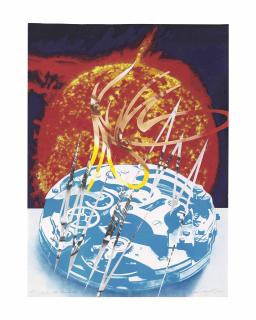 James Rosenquist - Sun Sets on the Time Zone, from Welcome to the Water Planet