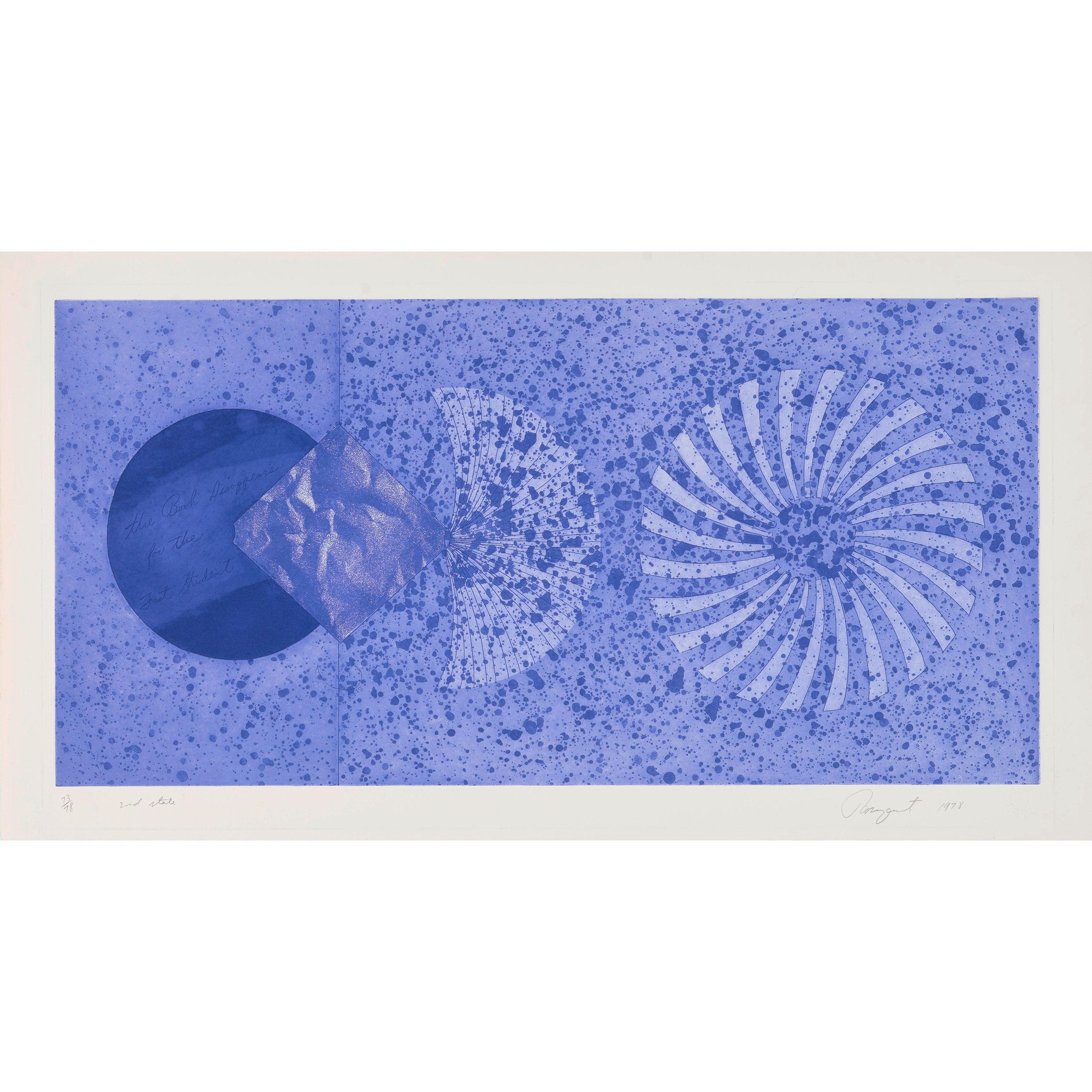 James Rosenquist - The Book Disappears for the Fast Student (2nd State)