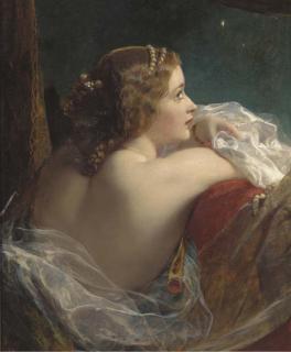James Sant, R.A. - The moonlit beauty