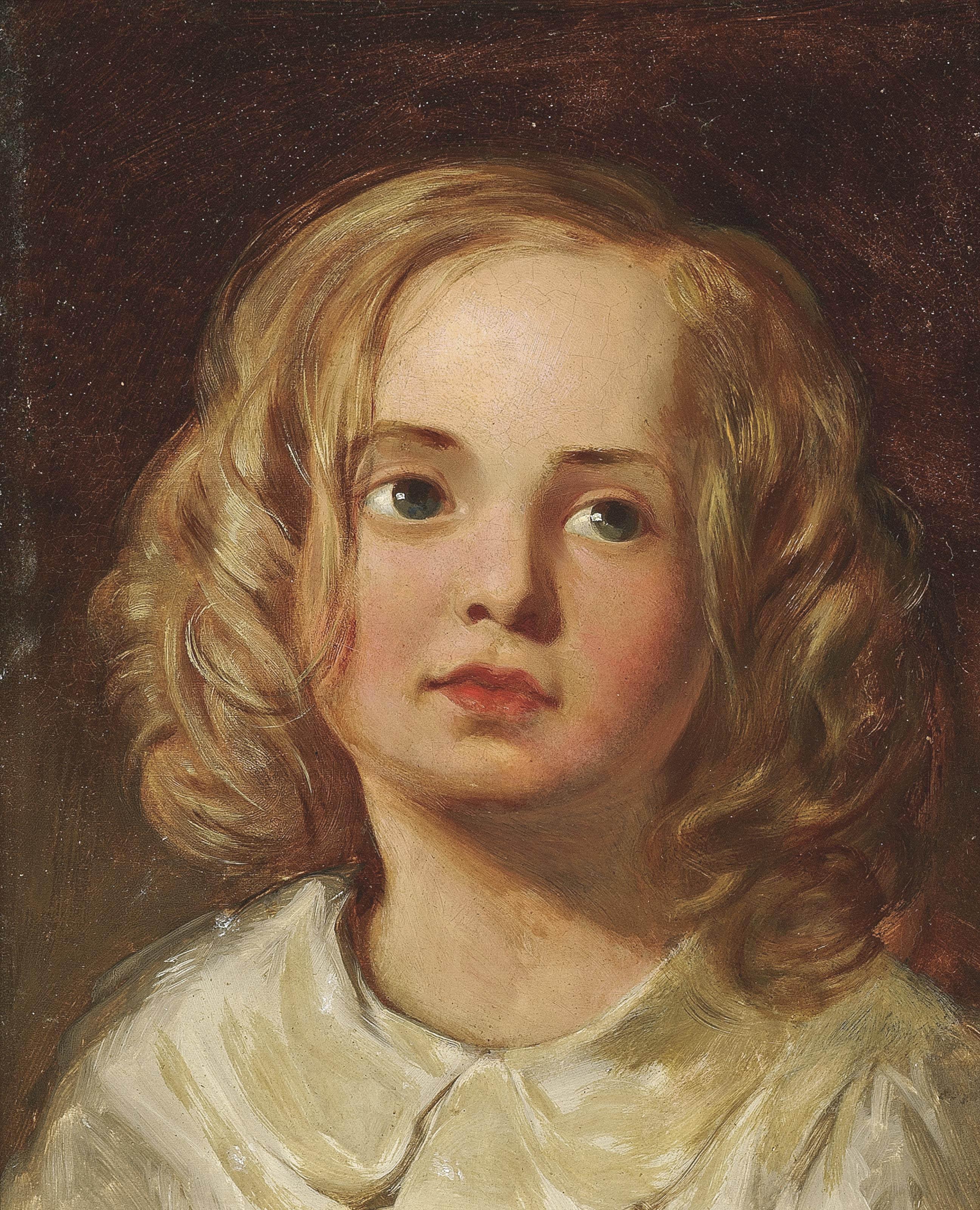 James Sant, R.A. - Wistful child
