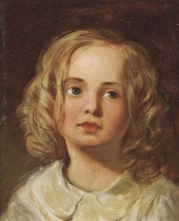 James Sant, R.A. - Wistful child