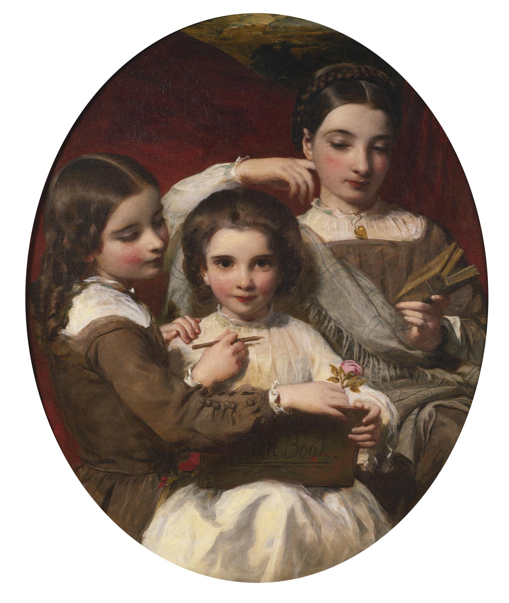 James Sant - Portrait Of The Russell Sisters