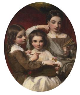 James Sant - Portrait Of The Russell Sisters