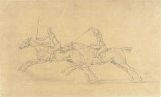 James Seymour - A Pair of Galloping Horses With Their Jockeys