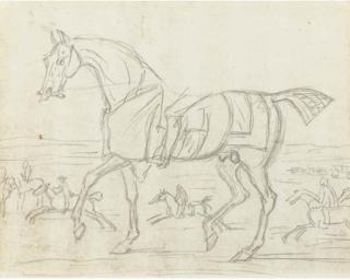 James Seymour - A Study For The Picture \'Grey Costly\'