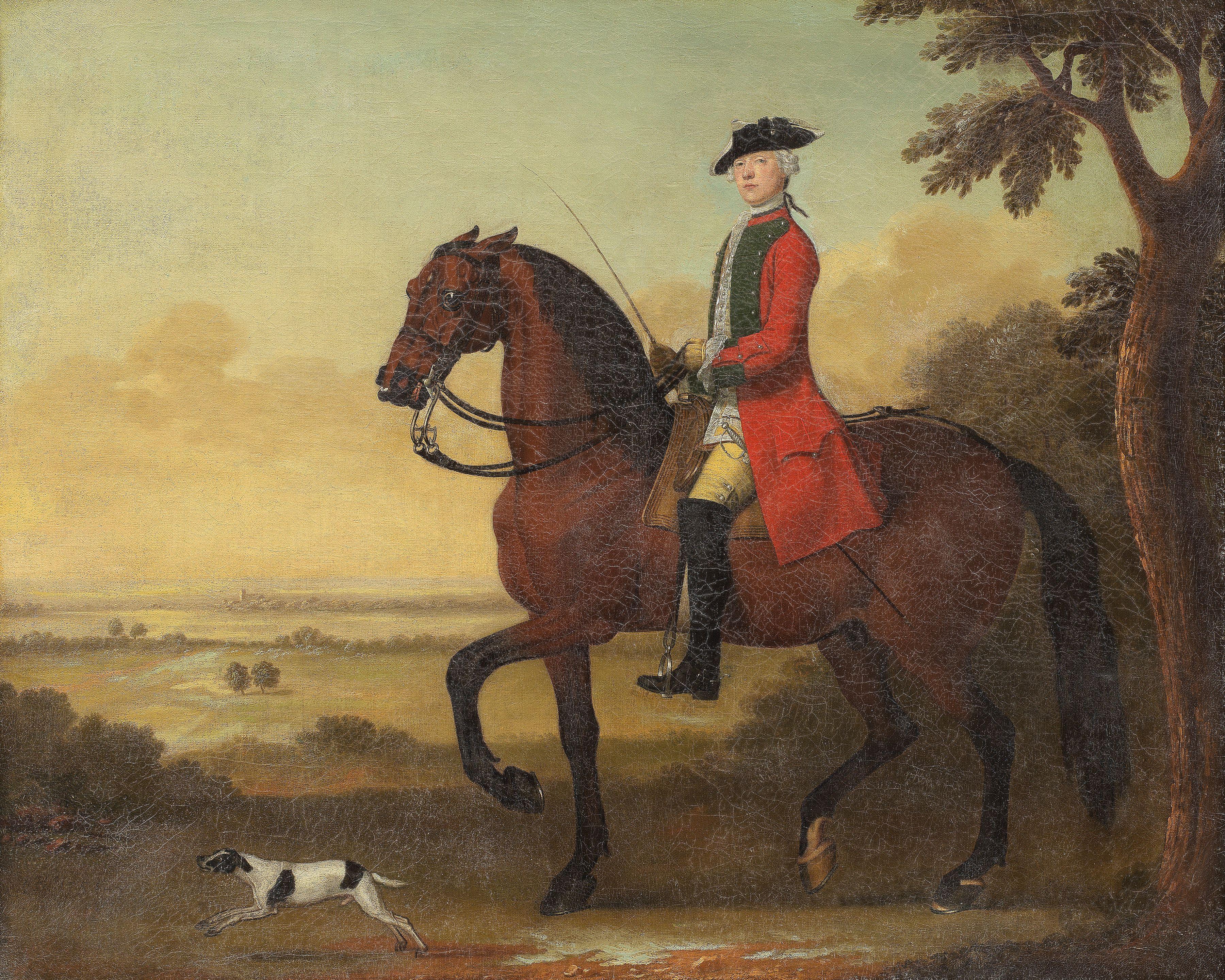 James Seymour - Captain Robert Douglas riding out