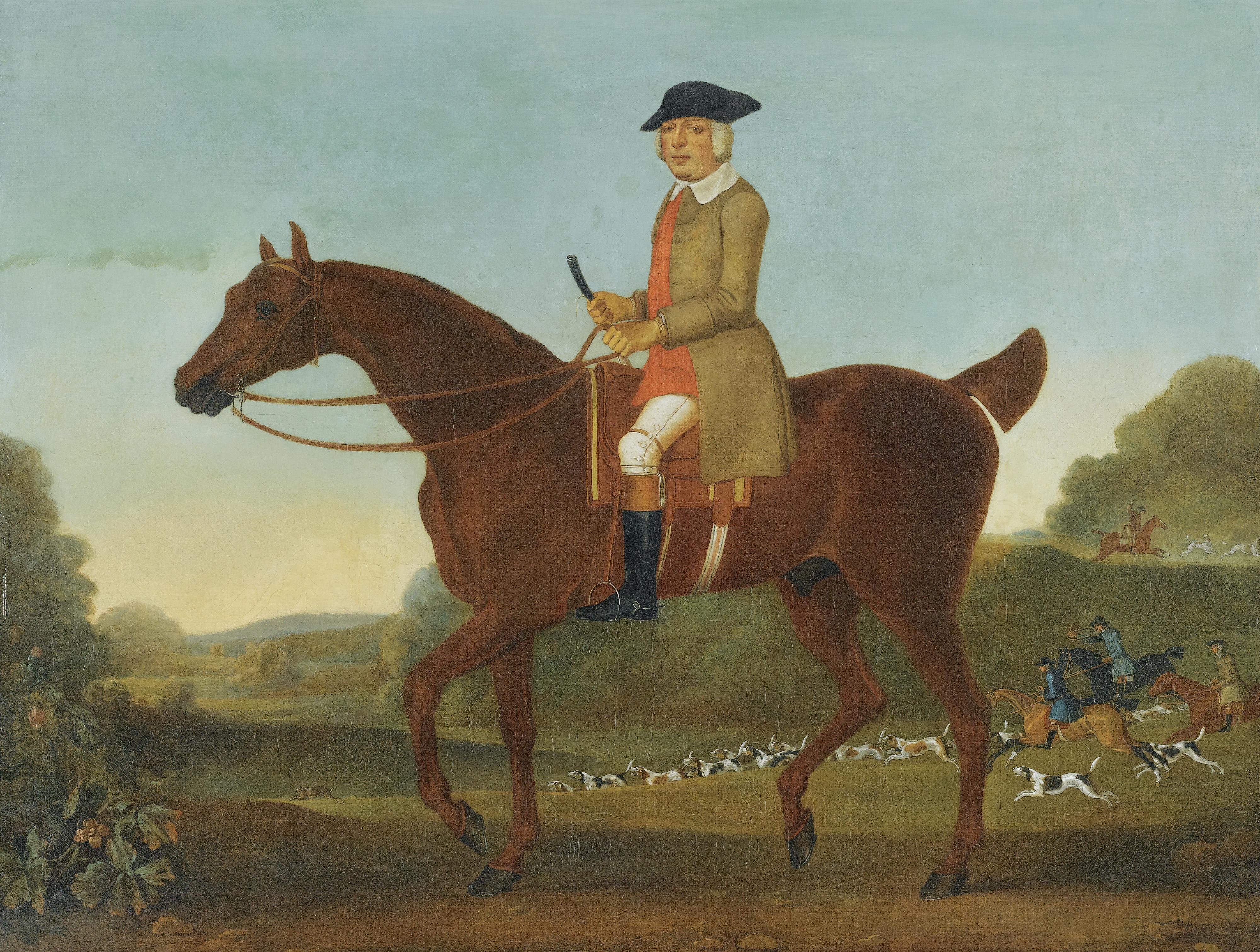 James Seymour - Portait Of A Gentleman, Traditionally Identified As Fulwar, 4Th Earl Of Craven, On His Hunter