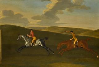 James Seymour - The Match, Two Racehorses on the Downs