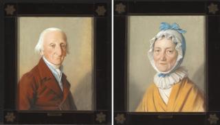 James Sharples - Pair of Portraits of Colonel and Mrs. Richard Varick