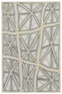 James Siena - Coffered Lattice (with Crosses)