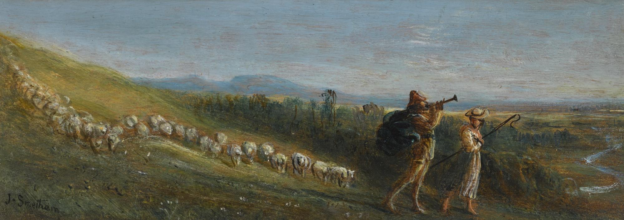 James Smetham - Piping Down The Valleys