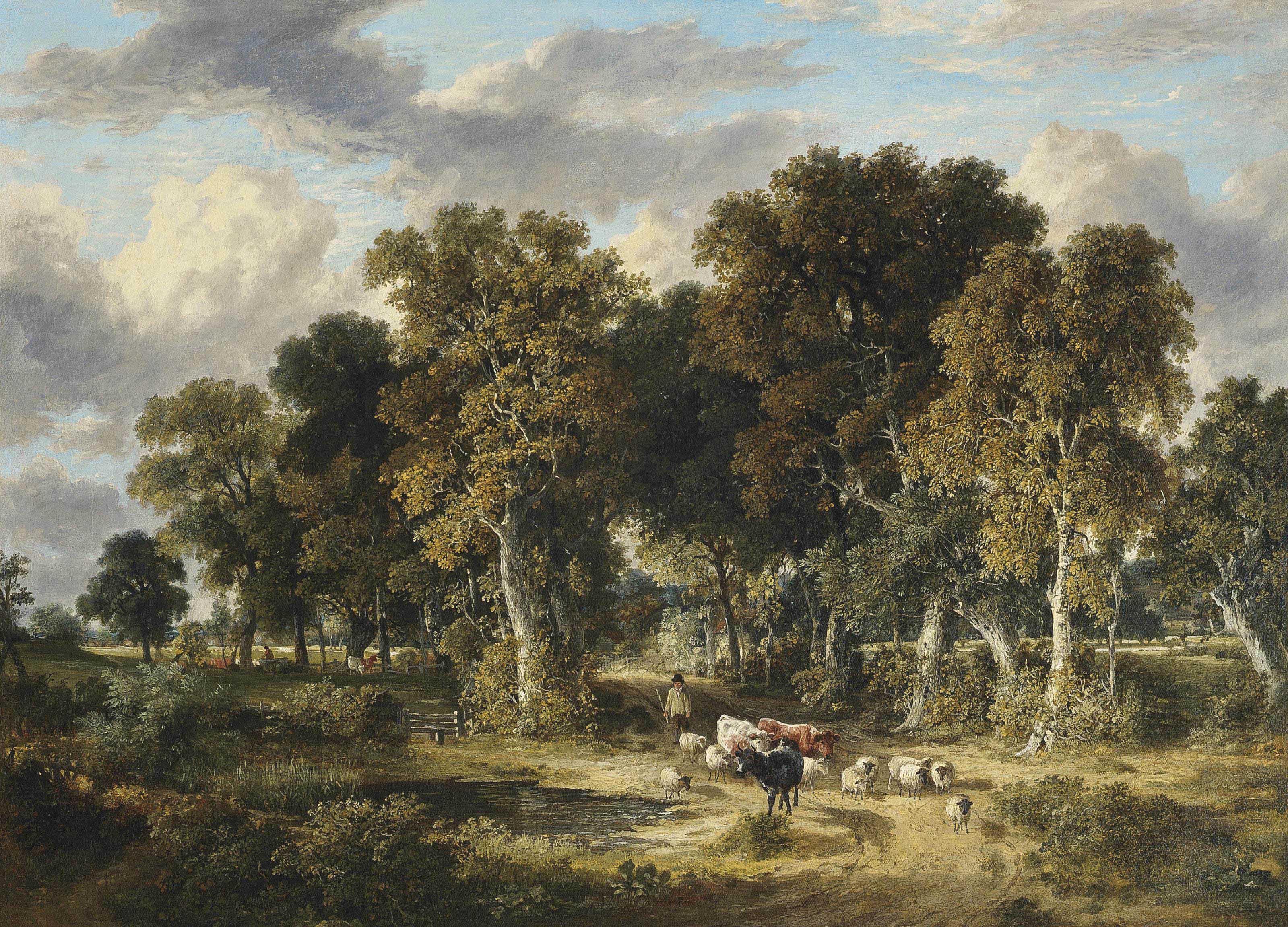 James Stark - Drover with cattle and sheep