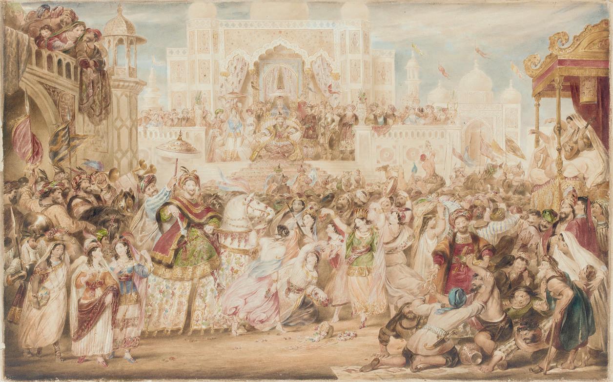 James Stephanoff, O.W.S. - An Indian triumphal procession