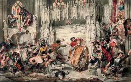 James Stephanoff, O.W.S. - The iconoclasts of the Middles Ages