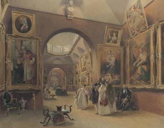 James Stephanoff, O.W.S. - Viewing at Dulwich Picture Gallery