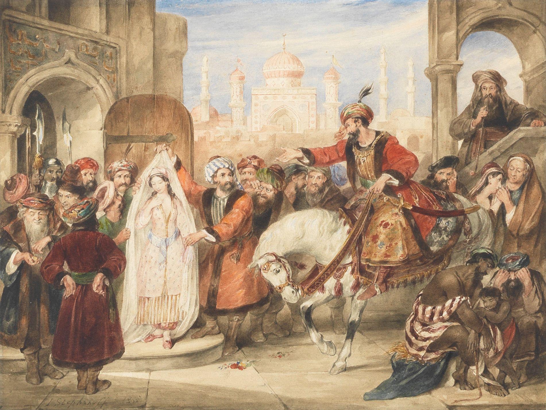 James Stephanoff - An eastern market