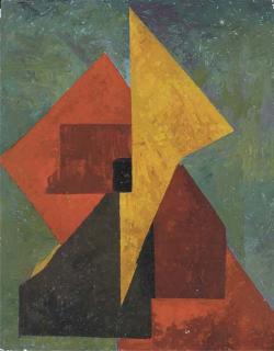 James Stroudley - Abstract, red, yellow and green