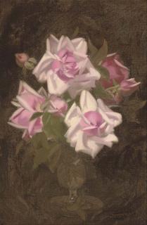 James Stuart Park - Pink roses in a vase