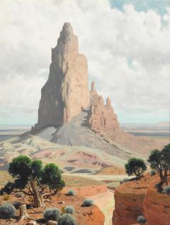 James Swinnerton - Agathla Needle, Monument Valley, Arizona