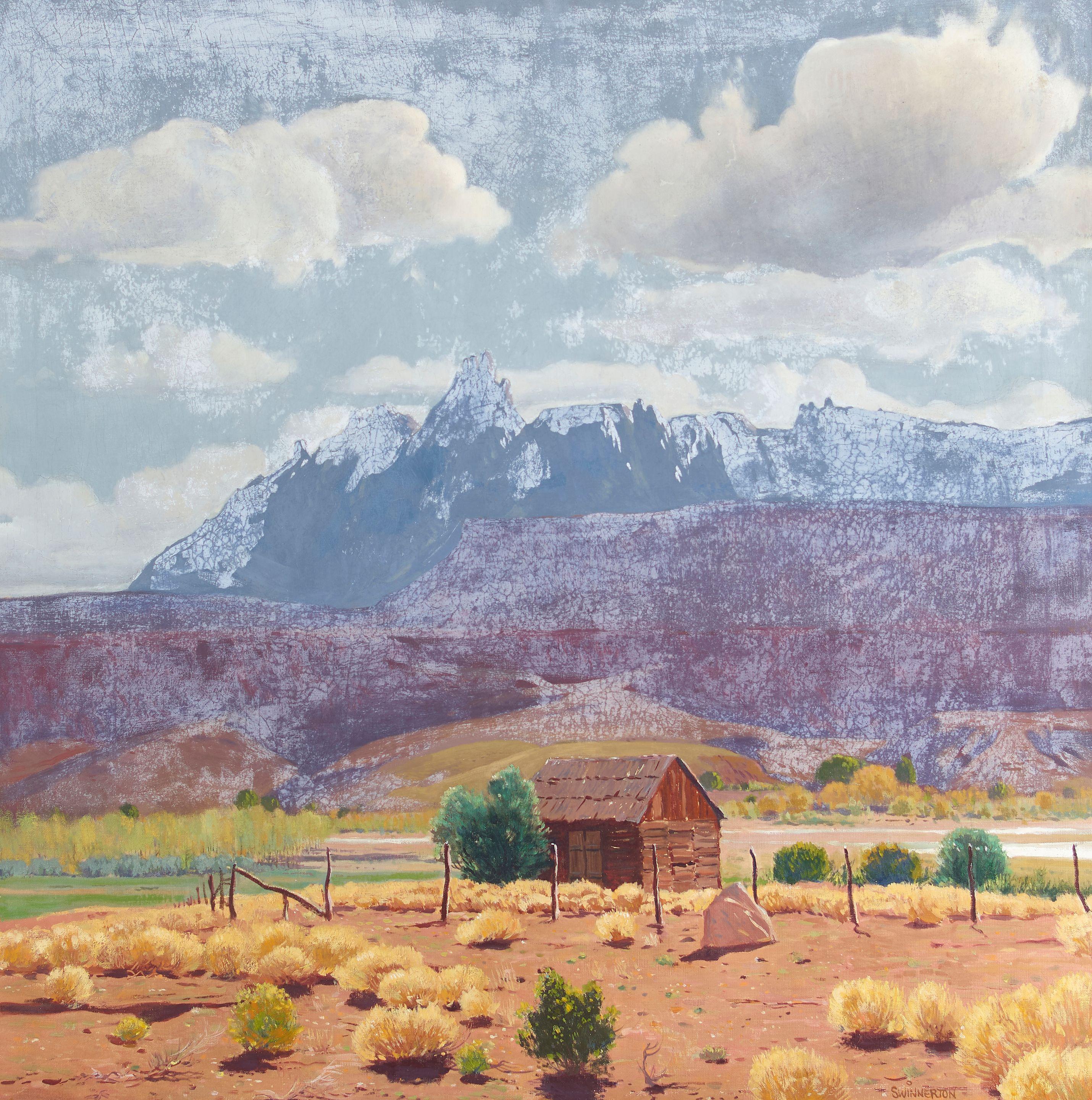 James Swinnerton - Cabin Amid Pines (In Southern Utah)