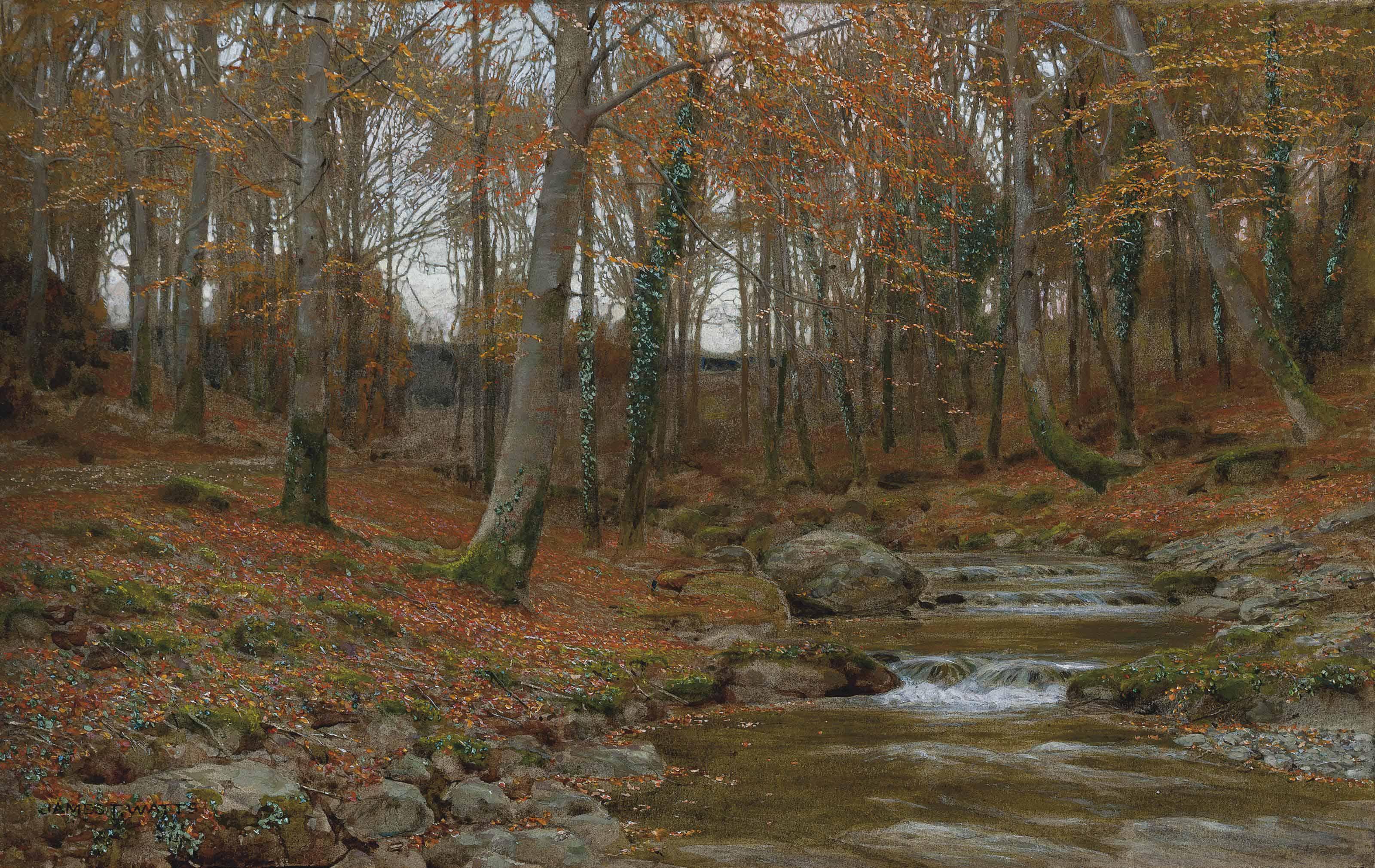 James Thomas Watts - Autumn leaves