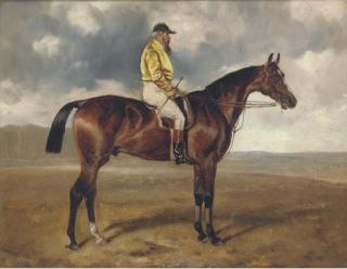 James Thomas Wheeler - Drumhead with jockey up