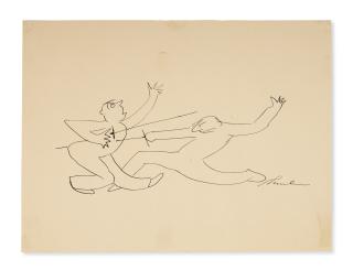 James Thurber - Eight Pen and Ink Drawings by James Thurber on Various Themes