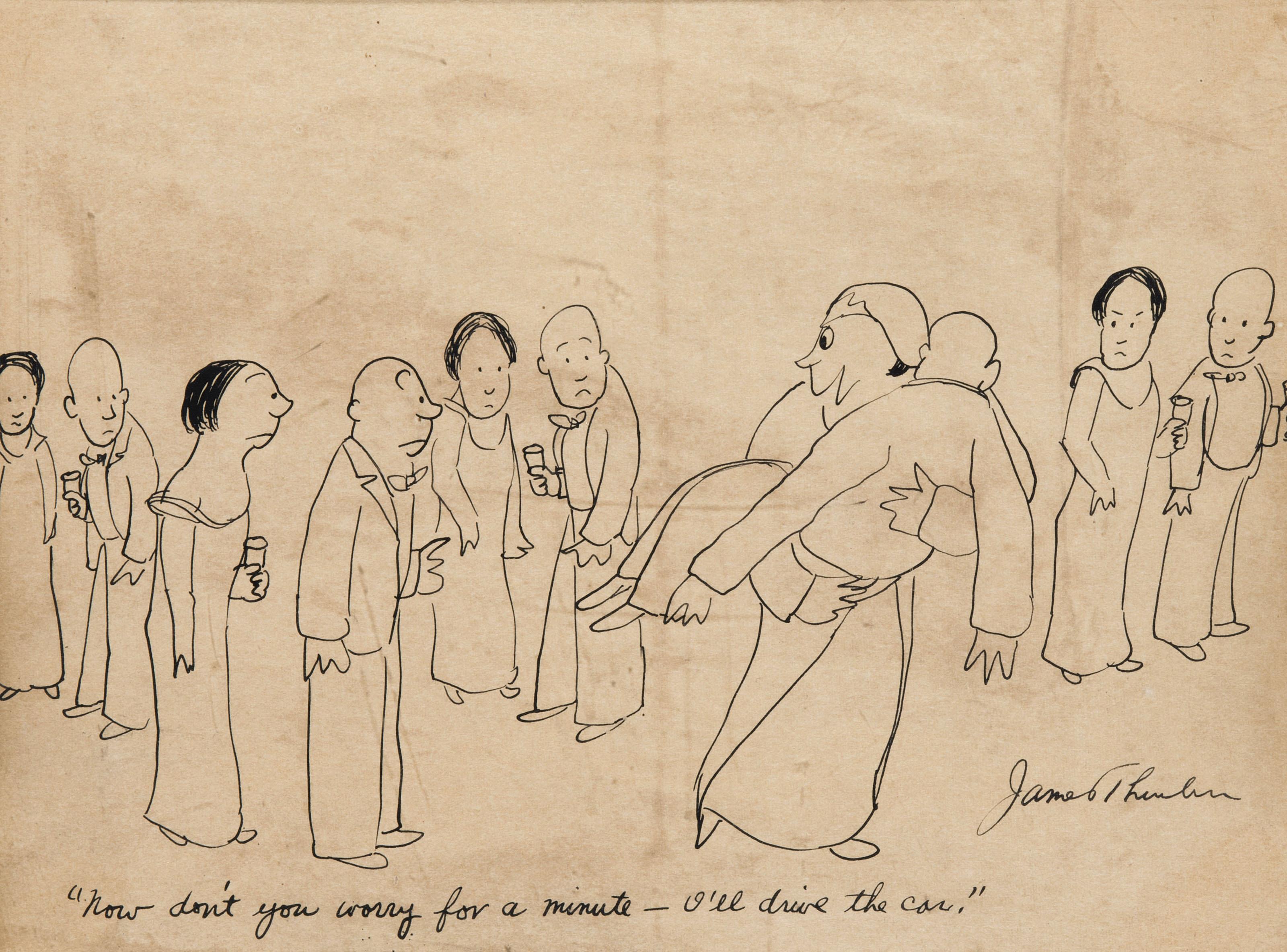 James Thurber - Now don\'t you worry for a minute ... I\'ll drive the car.