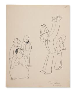 James Thurber - Original Drawings for The Middle-Aged Man on the Flying Trapeze