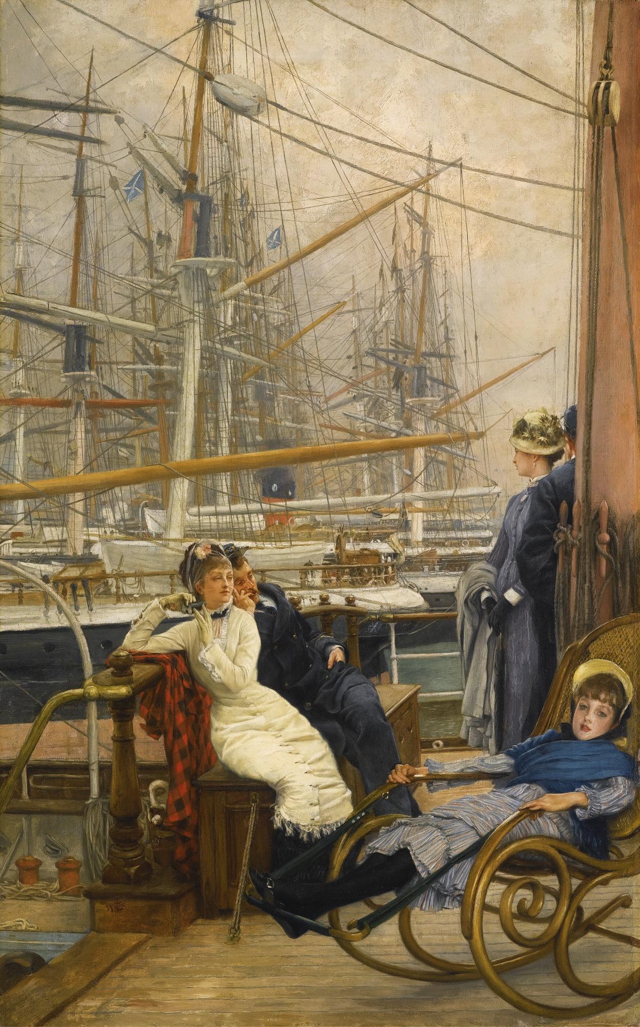 James Tissot - A Visit To The Yacht (La Visite Au Navire)