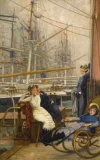 James Tissot - A Visit To The Yacht (La Visite Au Navire)