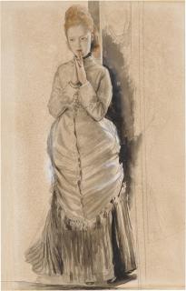 James Tissot - Study For The Proposal