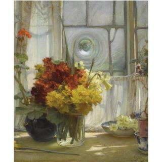 James Valentine Jelley - A Cottage Window