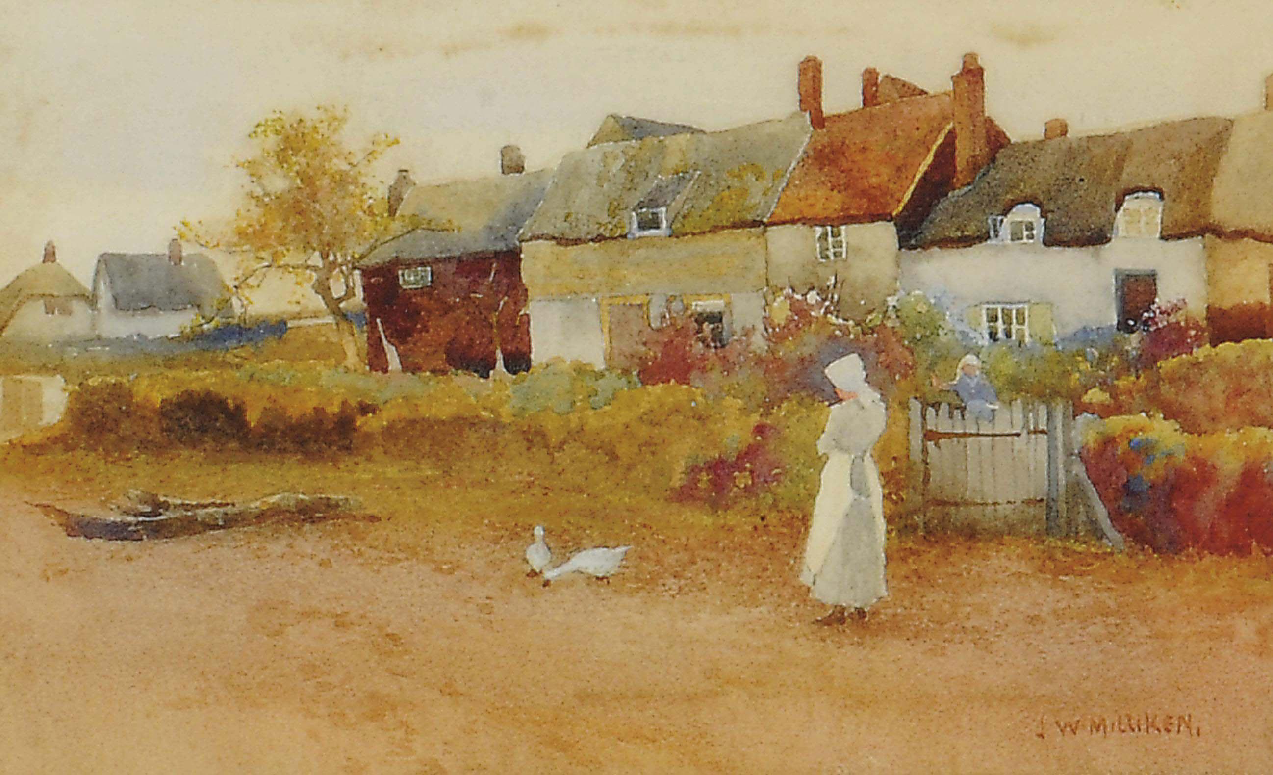 James W. Milliken - Feeding the geese