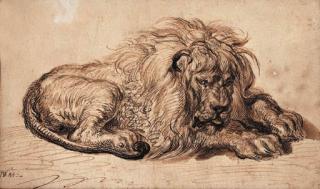 James Ward, R.A. - A lion at rest