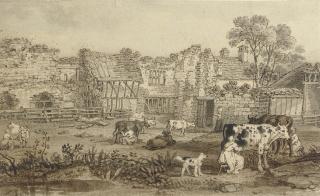 James Ward, R.A. - Colcombe Castle farmhouse