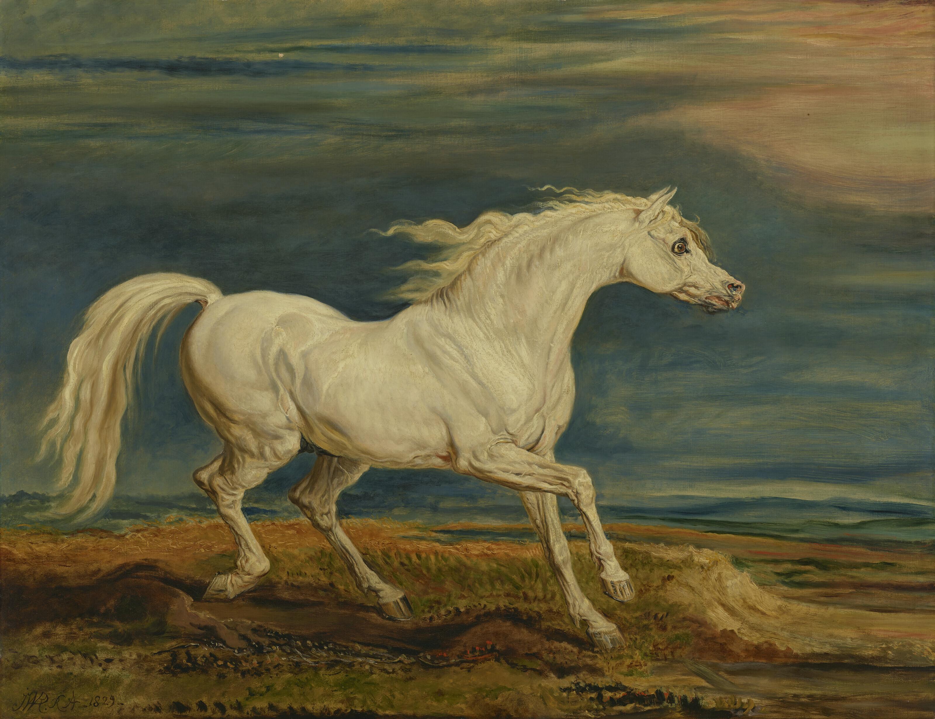 James Ward, R.A. - Marengo, Napoleon\'s Barb charger