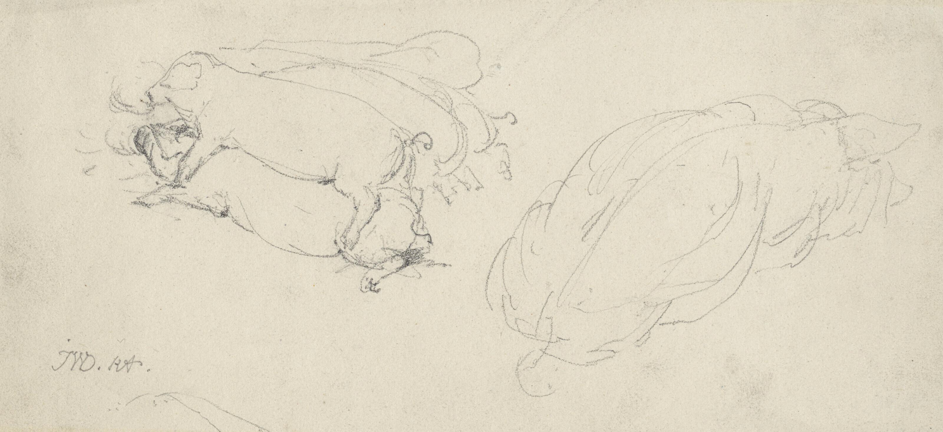 James Ward, R.A. - Study of a sow and piglets