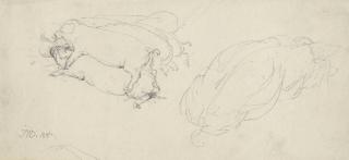 James Ward, R.A. - Study of a sow and piglets