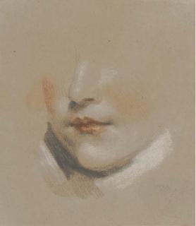 James Ward, R.A. - Study of the head of a boy