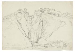 James Ward, R.A. - The entrance to the Peak Cavern, Derbyshire