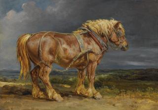 James Ward, R.A. - The Shire Horse Elephant In An Extensive Landscape