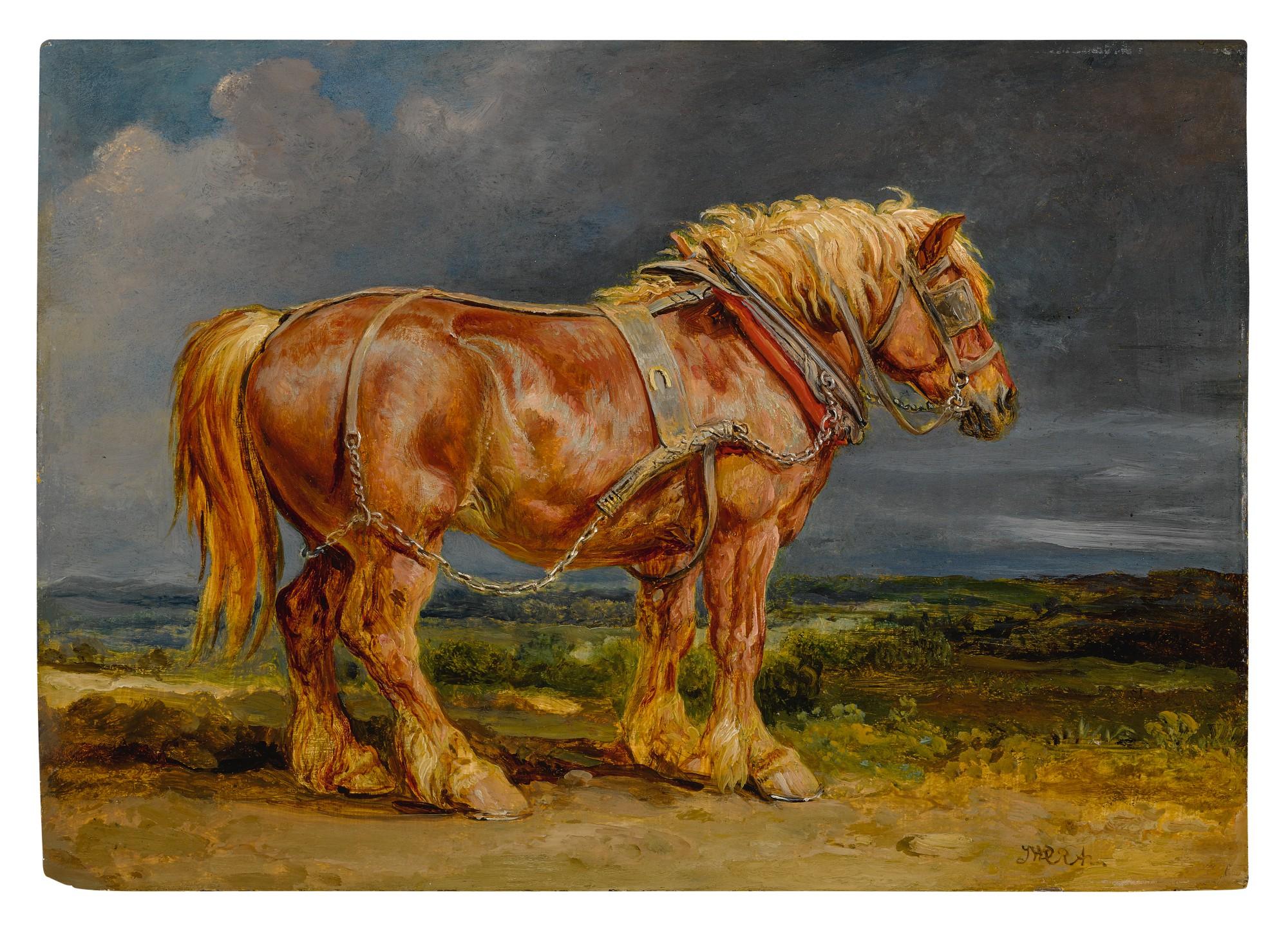 James Ward, R.A. - The Shire Horse Elephant in an Extensive Landscape