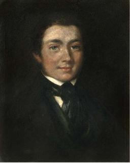 James Ward - Portrait of Josias Herd Harling (1818-1850), Bust-Length, In A Black Coat And Tie