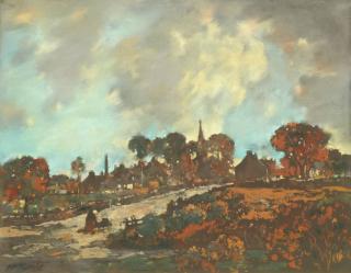 James Watterston Herald - Autumnal village scene