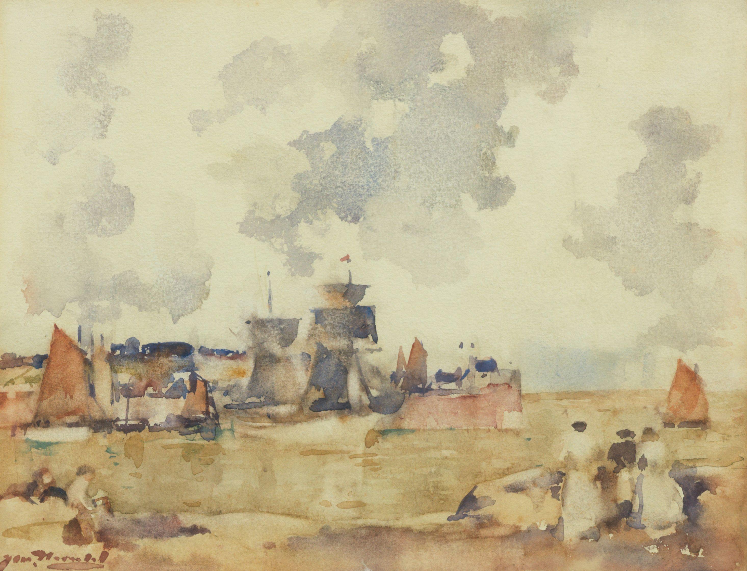 James Watterston Herald - Figures on shore