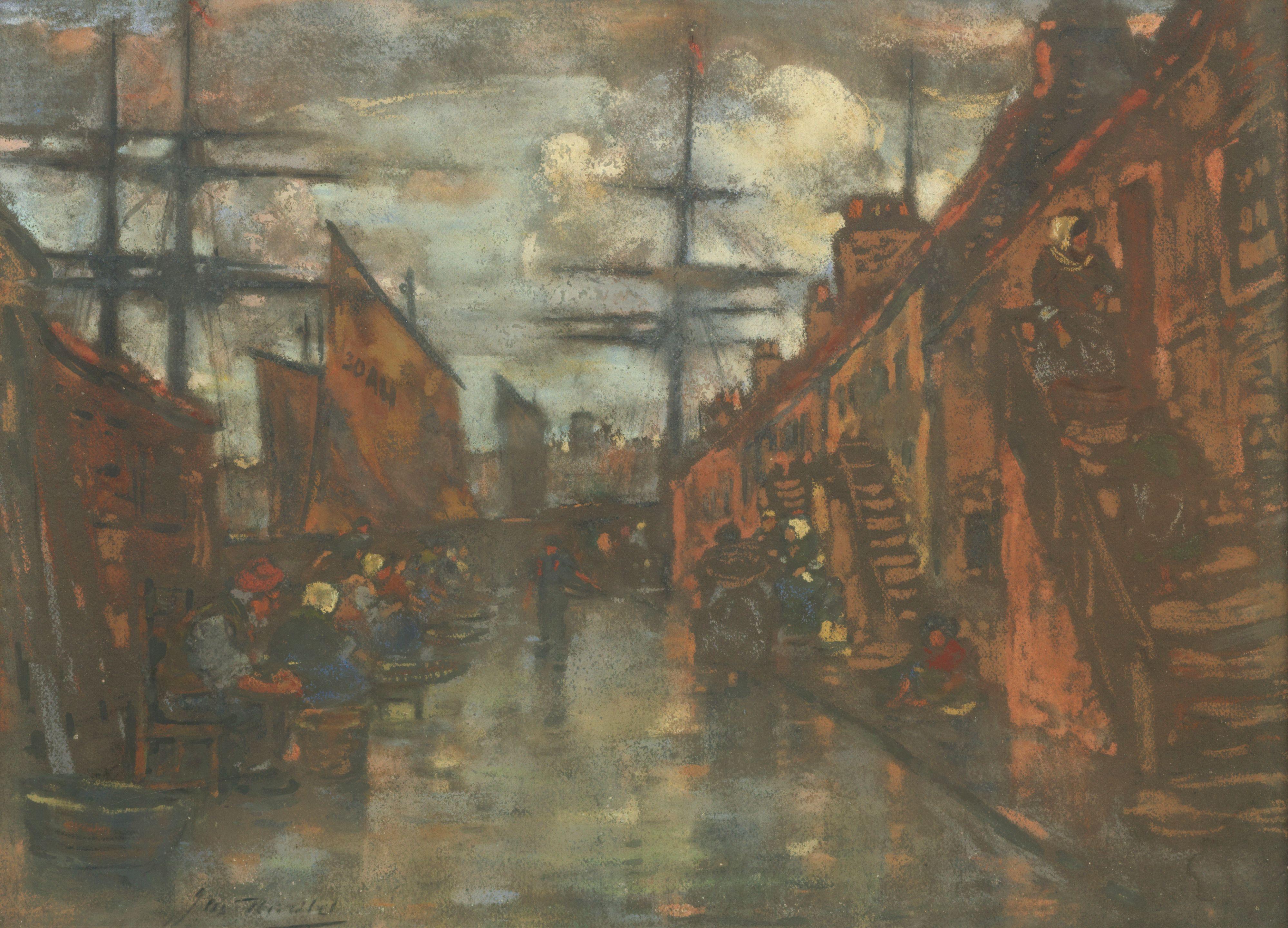 James Watterston Herald - Fisherfolk on the quayside