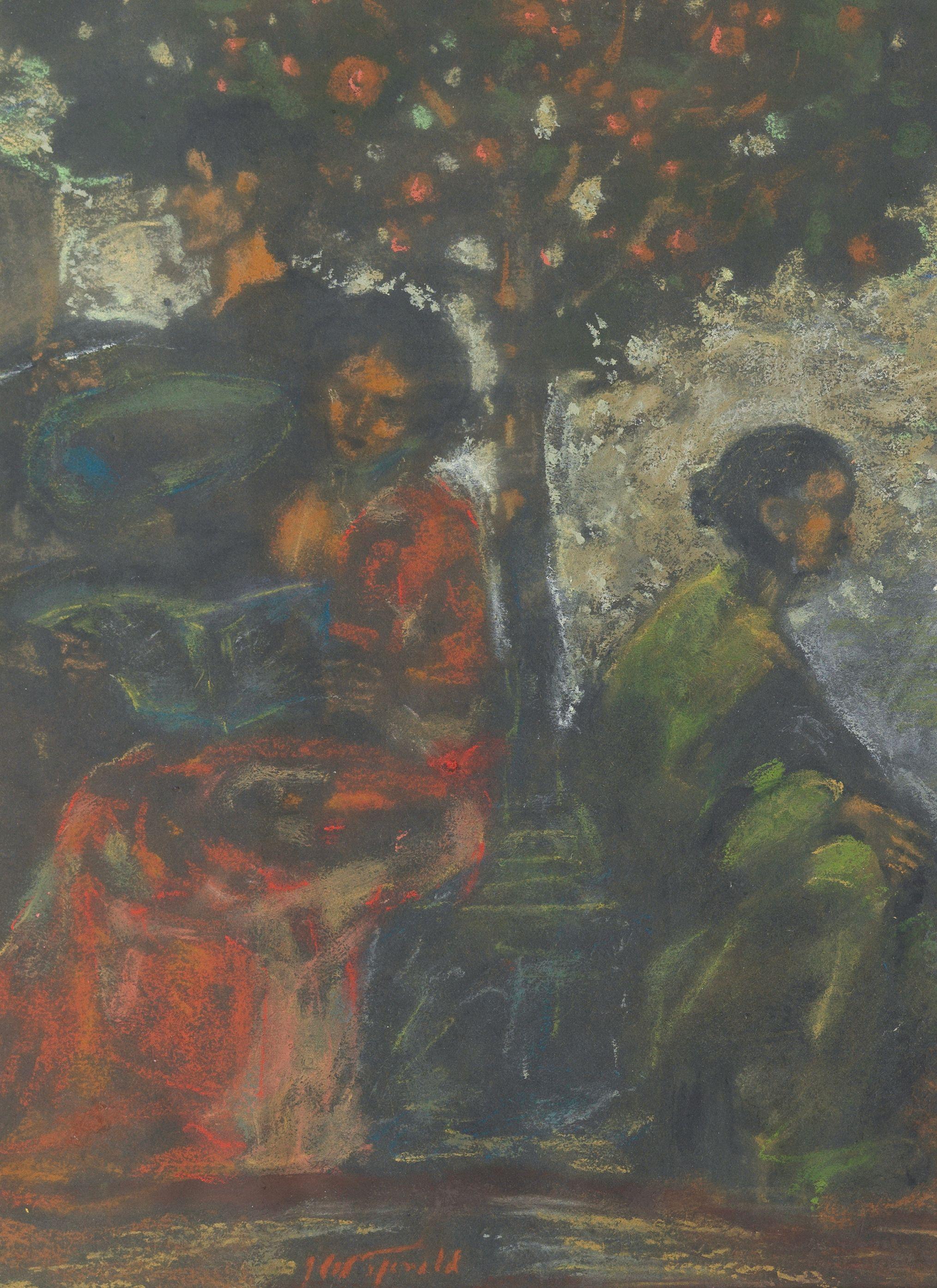 James Watterston Herald - Ladies reading and resting below a tree