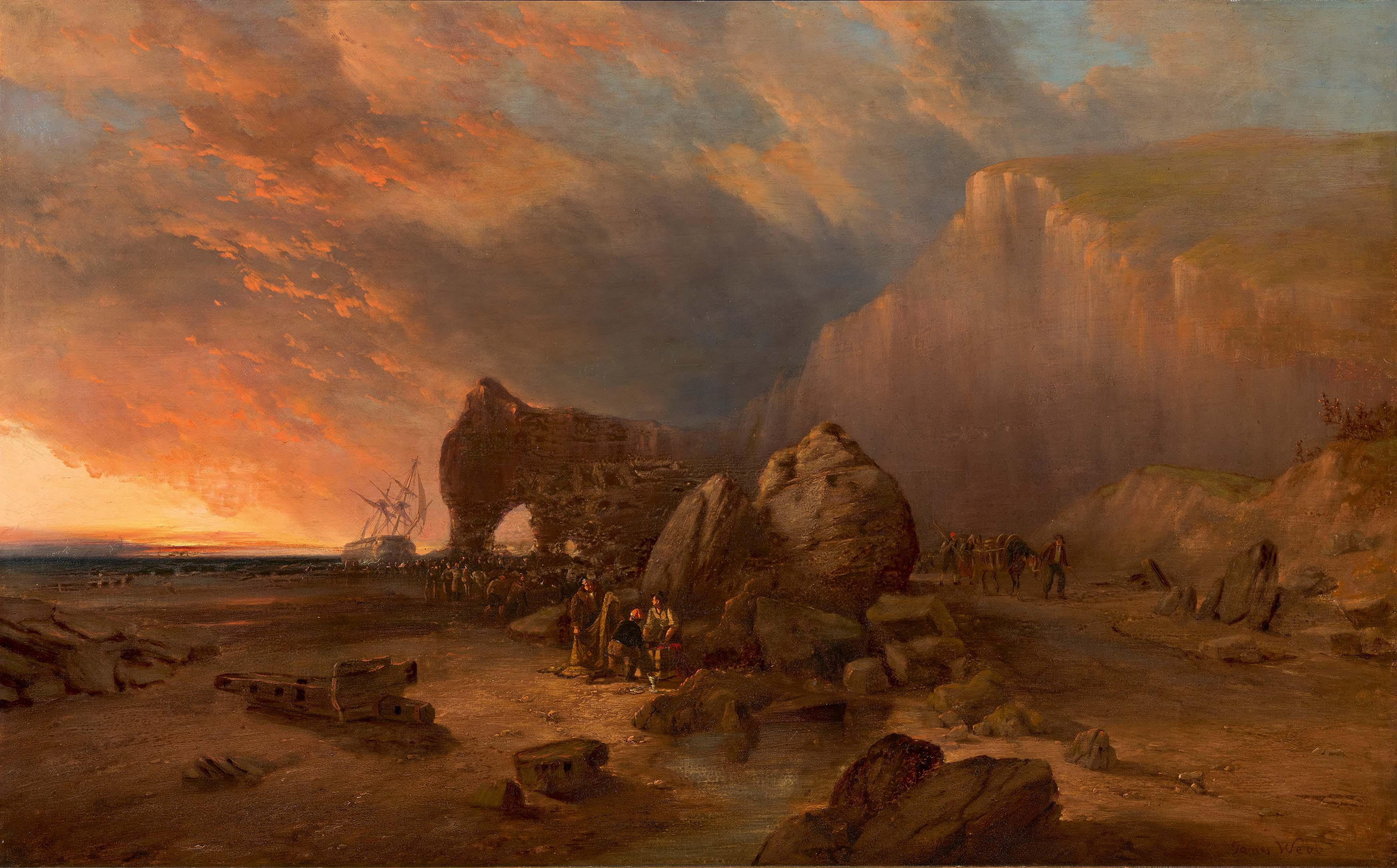 James Webb - Abendstimmung an der Steilküste.