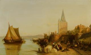 James Webb - Der alte Rheinblick auf Groß St. Martin in Köln.